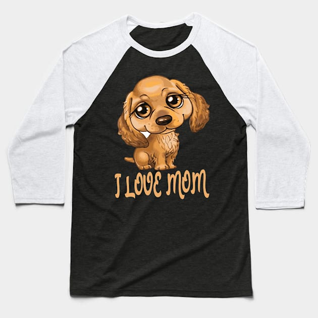 Dog Motif Dog Lover Gift Idea Design Baseball T-Shirt by Shirtjaeger